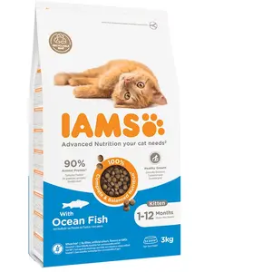 Comparateur de prix : IAMS Advanced Nutrition Kitten poisson de mer pour chaton - 3 kg