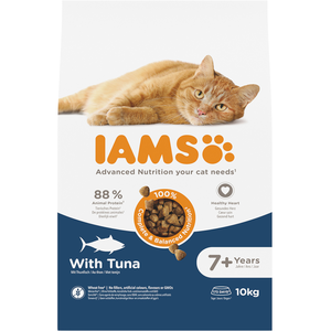 IAMS Advanced Nutrition Senior 7+ thon pour chat - 10 kg pas cher