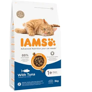 3kg Vitality Adult thon IAMS Croquettes pour chat pas cher