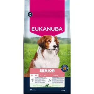 12kg Eukanuba Premium Nutrition Senior Small & Medium Breed Agneau & Riz Nourriture sèche pour chiens pas cher