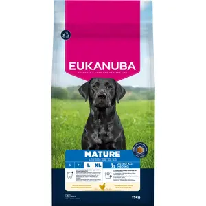 15kg Eukanuba Premium Nutrition Mature Large & Giant Breed nourriture sèche pour chiens au poulet pas cher