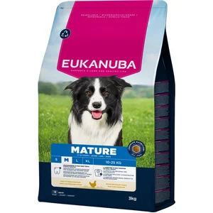 3kg Eukanuba Premium Nutrition Mature Medium Breed poulet sec pas cher