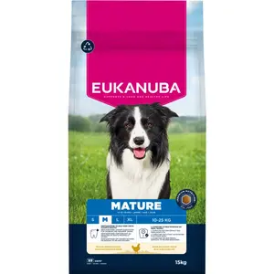 2x15kg Eukanuba Premium Nutrition Mature Medium Breed poulet sec pas cher