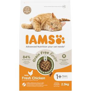 IAMS Advanced Nutrition Grain Free poulet pour chat - 2 x 2,5 kg pas cher