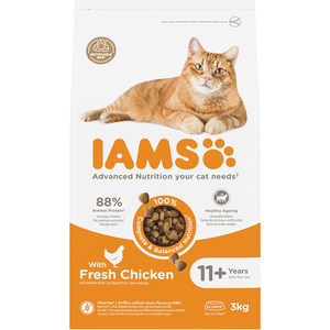 IAMS Advanced Nutrition Senior 11+ poulet 3 kg pas cher