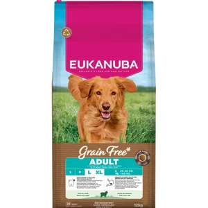 Eukanuba Grain Free Adult Large Breed agneau pour chien - 12 kg pas cher