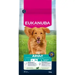 2x12kg Eukanuba Premium Nutrition Adult Large & Giant Breed agneau & riz nourriture sèche pour chiens pas cher