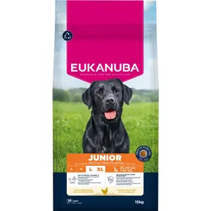15kg Eukanuba Premium Nutrition Junior Large & Giant Breed poulet sec pas cher