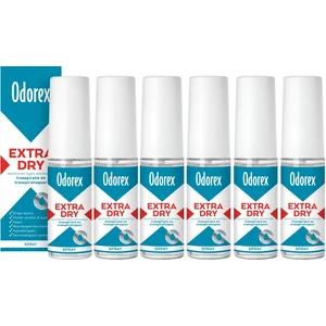 Odorex Extra Dry Anti-Transpirant Spray - 6x 30ml - Voordeelverpakking pas cher