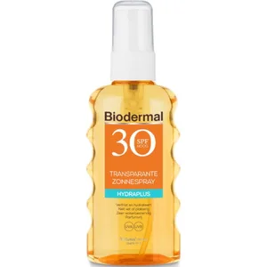 Biodermal zonnebrand - Hydraplus - Transparante zonnebrand spray SPF30... pas cher