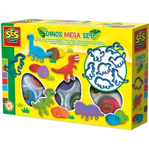Ses Knete - Mega-Dinosaurier-Set mit Ausstechformen