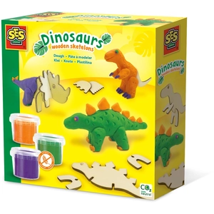 Comparateur de prix : SES CREATIVE Pâte à modeler - Squelettes de dinosaures en bois