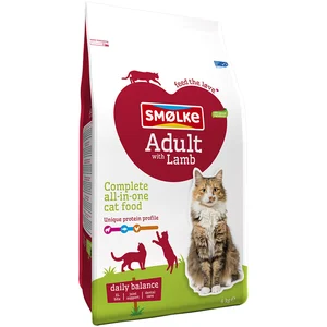 4kg Smølke nourriture pour chat adulte avec agneau nourriture pour chat sèche pas cher