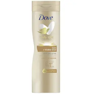 Dove Visible Glow Self-Tan Lotion Voedende verzorging voor lichte tot medium huid, 400 ml pas cher