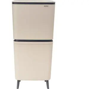 Brabantia Poubelle SortUp Hi 20 l/25 l, Poubelle, Beige