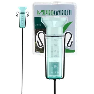 Pluviomètre sur pied - Hauteur totale 75cm - Recipient 18,5cm - D7,5cm pas cher