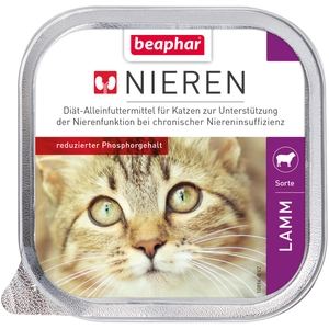 6x100g beaphar Régime rénal agneau - Pâtée pour chat pas cher