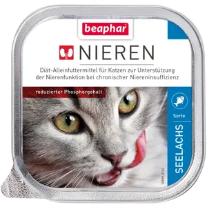 6x100g beaphar Régime rénal colin - Pâtée pour chat pas cher