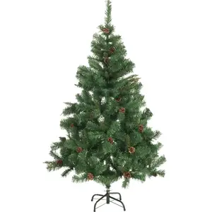 Sapin De Noël Artificiel Épicéa 210Cm 980 Pointes Avec Pommes De Pin pas cher