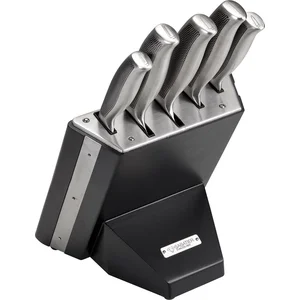 Diamant Sabatier Riyouri Bloc à Couteaux 5 pièces Noir pas cher