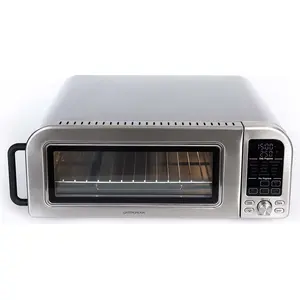 Gastronoma Pizzaoven en Airfryer - 2000W - 18L - 19 automatische programma's - Met pizzasteen en meer accessoires - 18310019 - RVS