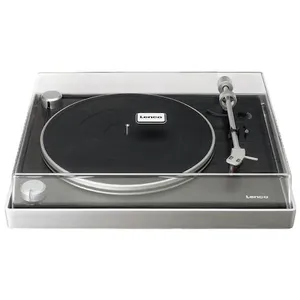 Lenco Platenspeler - Zichtbare Riemaandrijving - Ortofon 2M RED Cartridge - Lenco Expertise lijn - L-455BK - Zwart pas cher