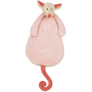 Happy Horse Muis Mia Knuffeldoekje - Beige/Roze - Baby cadeau pas cher