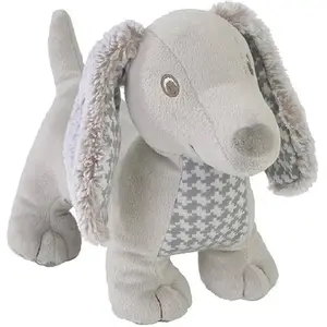 Peluche Teckel Dex Gris 25cm pas cher