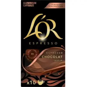 Capsules L'OR Espresso FLAVOURS CHOCOLAT x10 pas cher