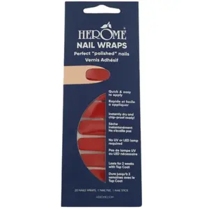 Herôme Nail Wraps ruby red pas cher