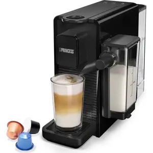 Princess Capsule e Latte Pro, Machine à café à capsules, Noir pas cher