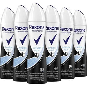 Rexona Invisible Aqua Deodorant - 6 x 150 ml - Voordeelverpakking pas cher
