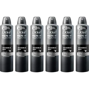 Dove Men+Care Deodorant Spray Invisible Dry 6 x 250 ml pas cher