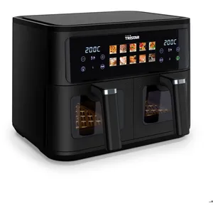 Tristar FR-9075 friteuse Dubbel 9 l Vrijstaand 2500 W Heteluchtfriteuse Zwart