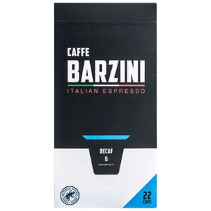 Barzini Decaf Cups - 22 Cafeïnevrije koffie cups - 100% Rainforest Alliance koffiecapsules