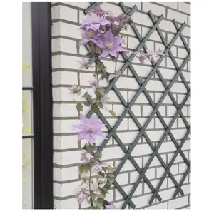 Treillis extensible - NATURE - En plastique Anthracite - 50 x 150 cm pas cher
