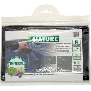 Nature - Kweekfolie universeel - 0,95 x 5m - Zwart- uv-bestendig - groeifolieVendu parbol