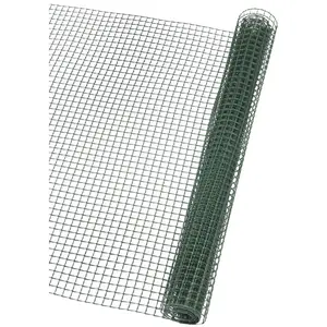 Grillage Brise-vue en maille carré 5x5 mm - NATURE - 1x3m - Vert pas cher