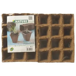 Nature Furniture Limited - Turfpotten 144 stuks 4x4x5 cm 6020128 pas cher