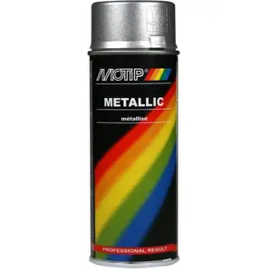 Bombe de peinture motip pro metal argent aerosol 400ml (04046) pas cher