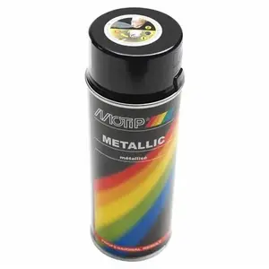 Bombe de peinture motip pro metal noir aerosol 400ml (04049) pas cher