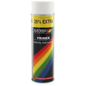Bombe de peinture - Apprêt - blanc - Motip pas cher