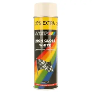 Motip Rallye Lak - Wit hoogglans - 500ml MT04004 Motip pas cher