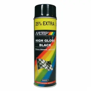 Motip Rallye Lak Zwart hoogglans 500ml MT04005 Motip pas cher