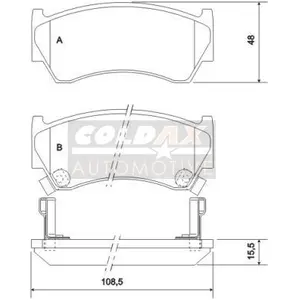 Remblokkenset schijfrem CB110688 Coldax pas cher