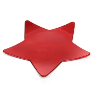 House of Seasons Mila Decoratiebord Ster 25 cm Rood pas cher
