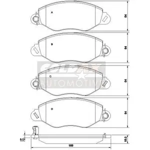 Remblokkenset schijfrem CB110225 Coldax pas cher