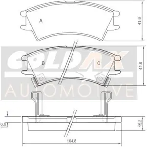 Remblokkenset schijfrem CB110189 ColdaxVendu parwinparts
