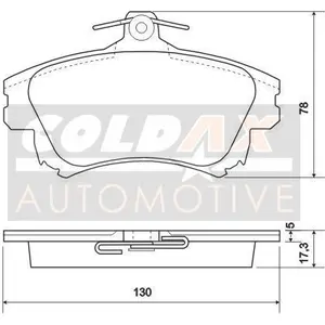 Remblokkenset schijfrem CB110184 Coldax