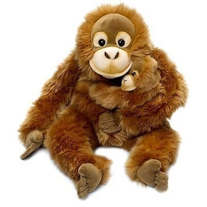 Comparateur de prix : WWF Wwf - 15191007 - Peluche - Maman Orang Outang Avec Bébé - 25 Cm